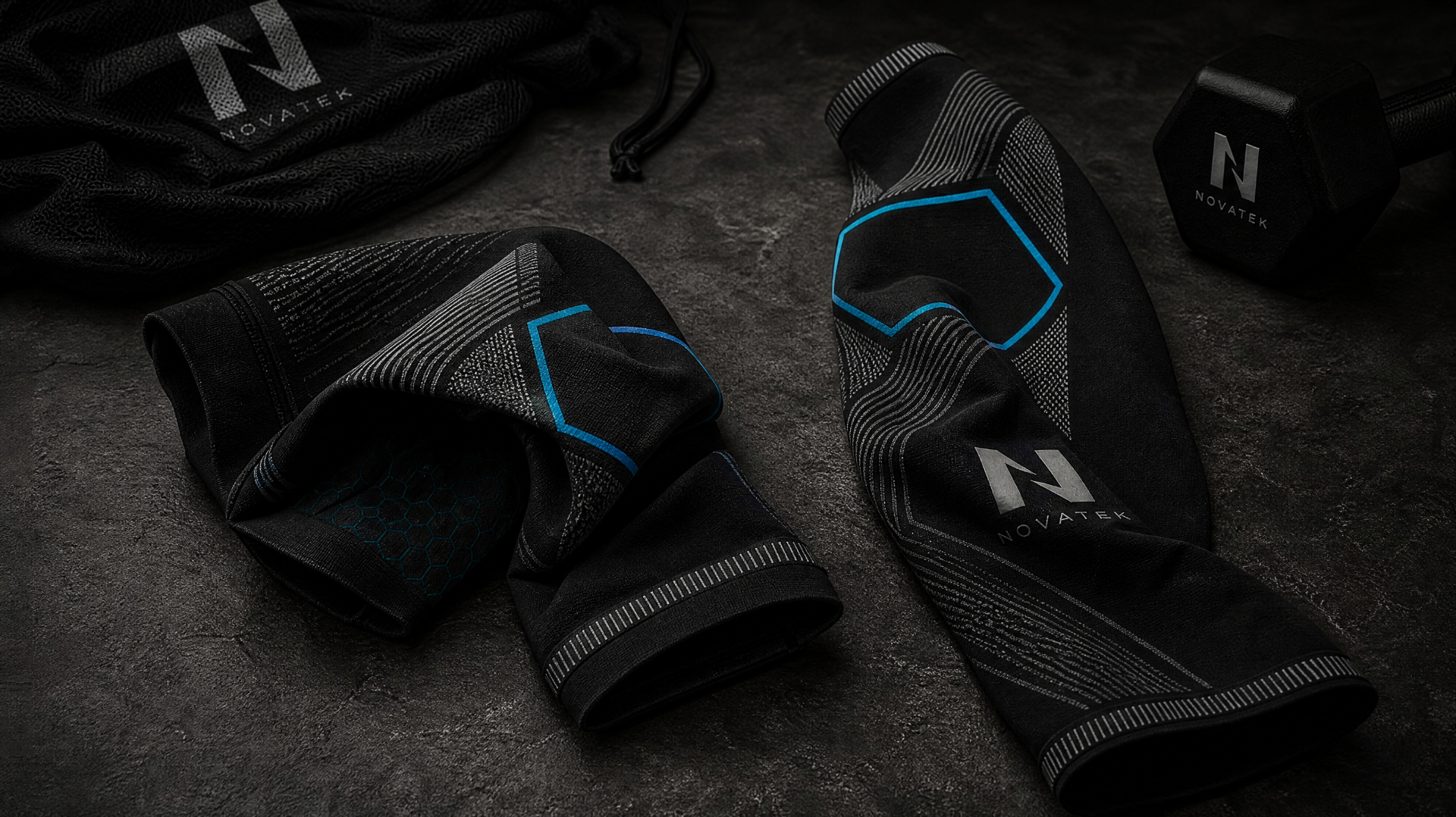 Produits NOVATEK — manchons compression full-leg et équipement sportif